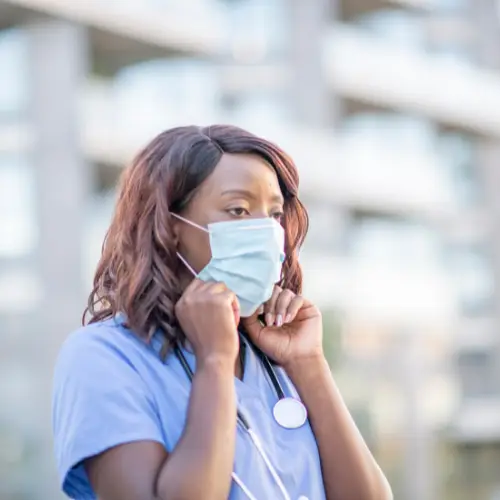 Nurse with mask